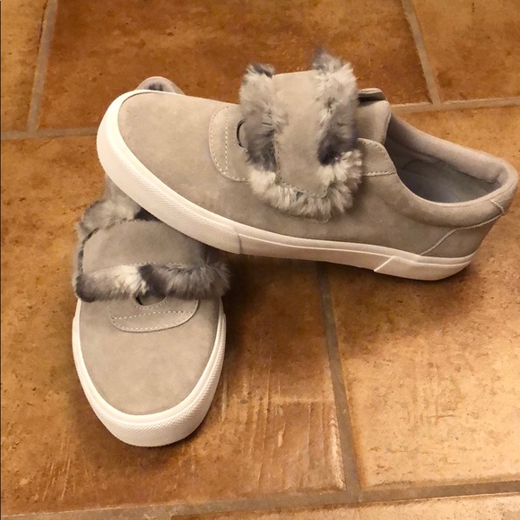 Jessica Simpson Leather Faux Furr Shoes 8.5 - Picture 2 of 3